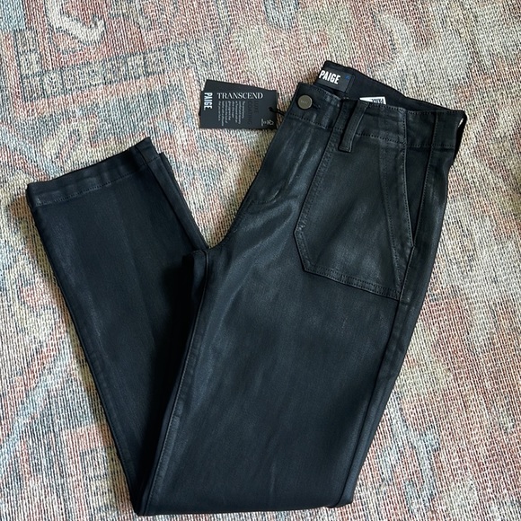 Paige Mayslie Straight Ankle Black Fog Luxe Coating - Picture 4 of 8